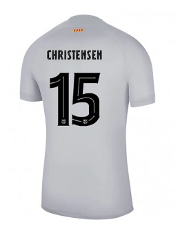 Barcelona Andreas Christensen #15 Ausweichtrikot 2022-23 Kurzarm